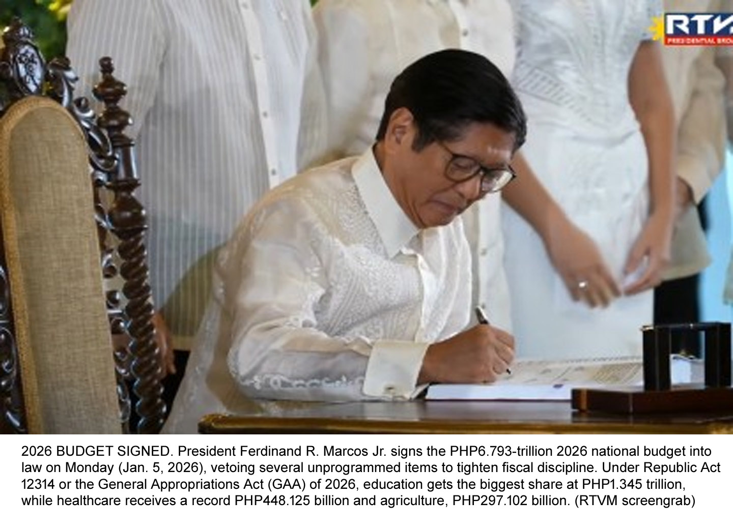 Marcos OKs Php 6.793-T 2026 Budget, Scraps Php 92.5-B Unprogrammed Funds to Tighten Fiscal Controls