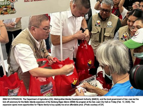 DA Rolls Out Wider &lsquo;Benteng Bigas Meron&rsquo; Program Across Metro Manila