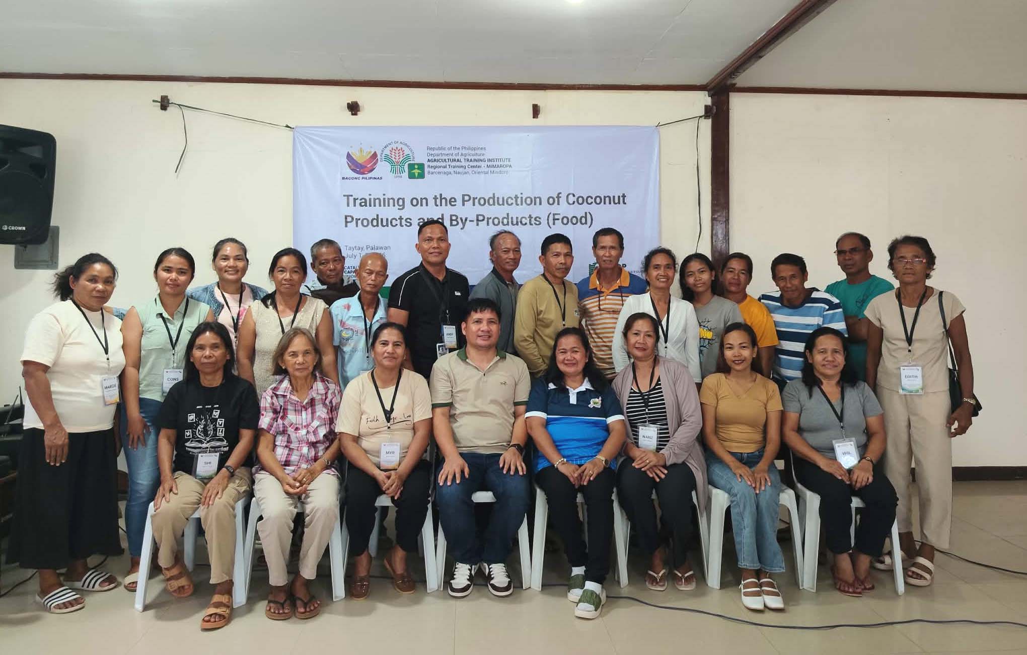 IPMAP at PSSFAI, Lumahok sa Pagsasanay sa Produksyon ng mga Produktong Pagkain Mula sa Niyog na Isinagawa ng ATI-MIMAROPA