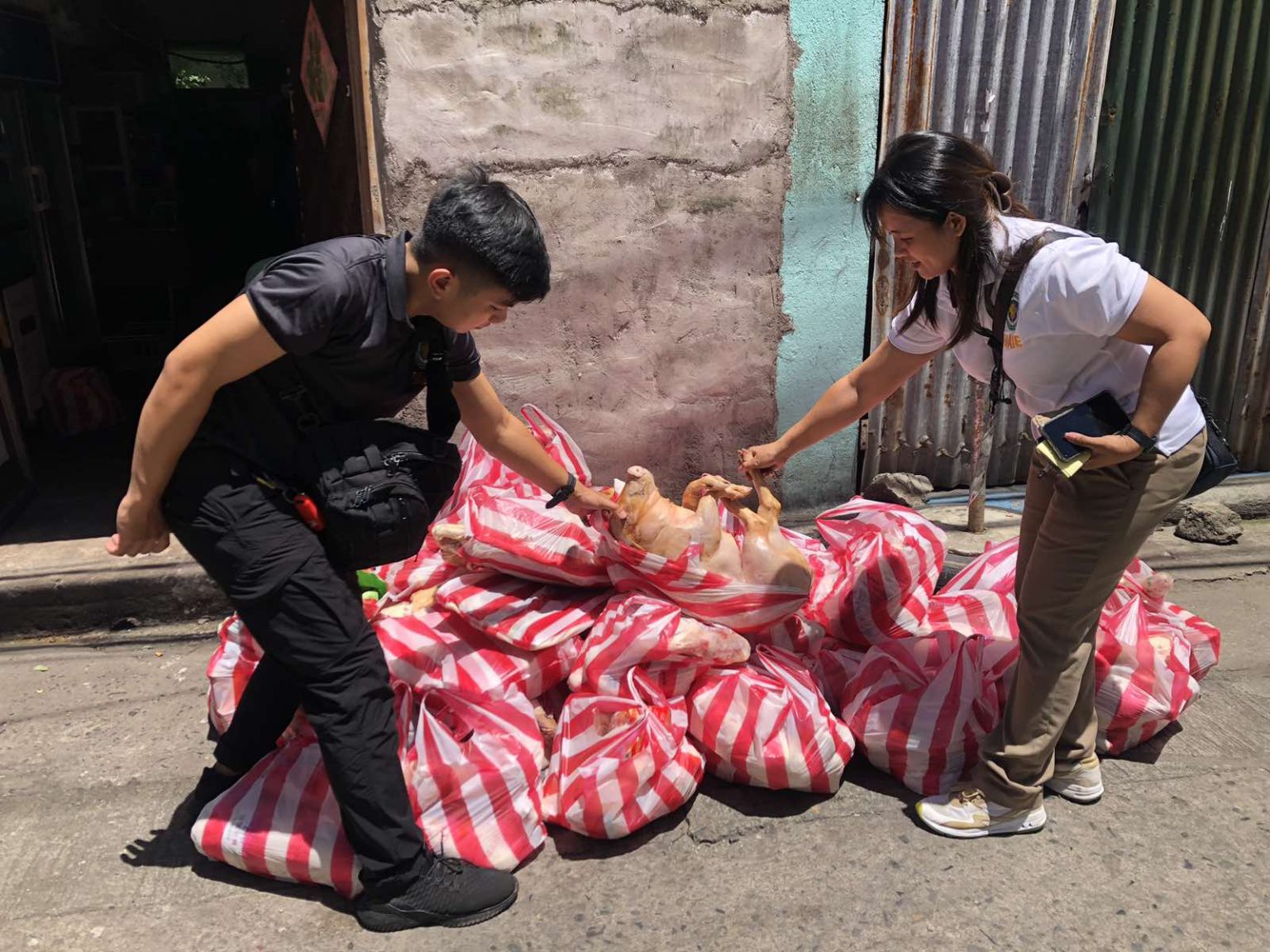 P2M smuggled meat from China busted by DA, PCG, Pasay LGU