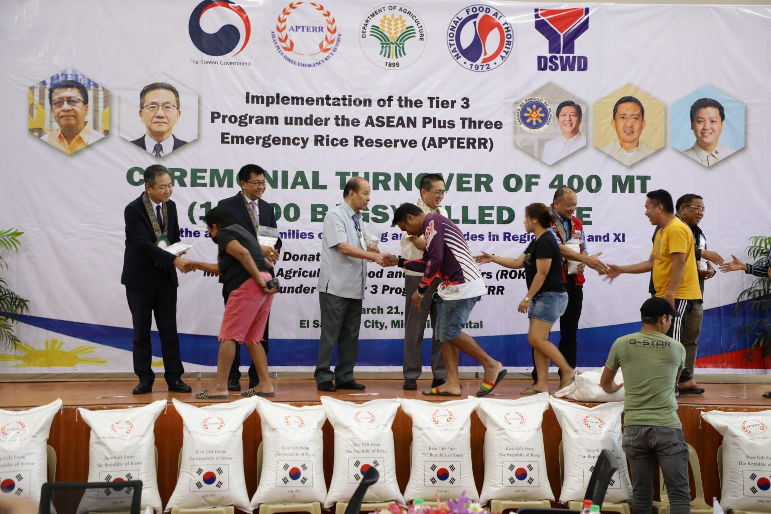 DA receives rice donation from S. Korea for calamity-stricken Misamis Oriental