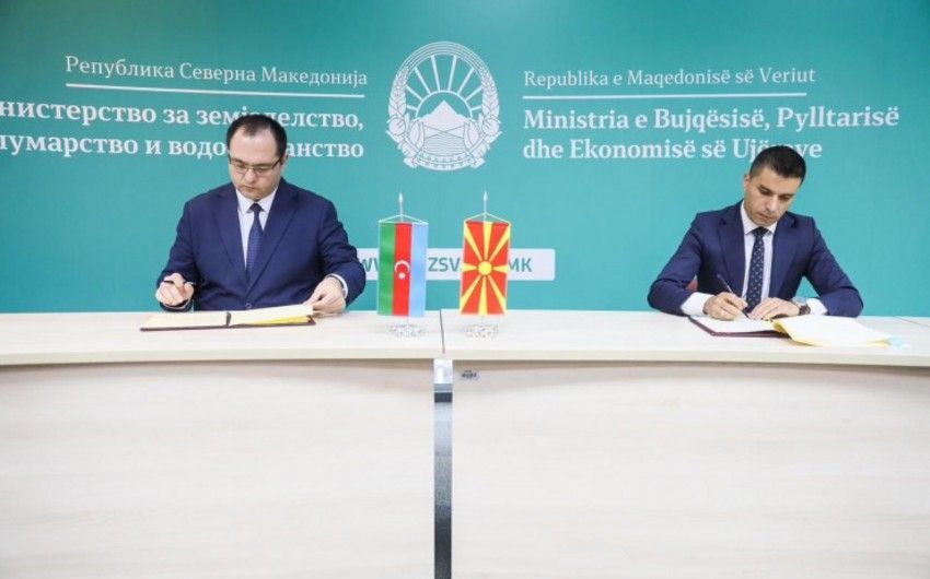 Azerbaijan, North Macedonia ink MoU in agricultural sector 