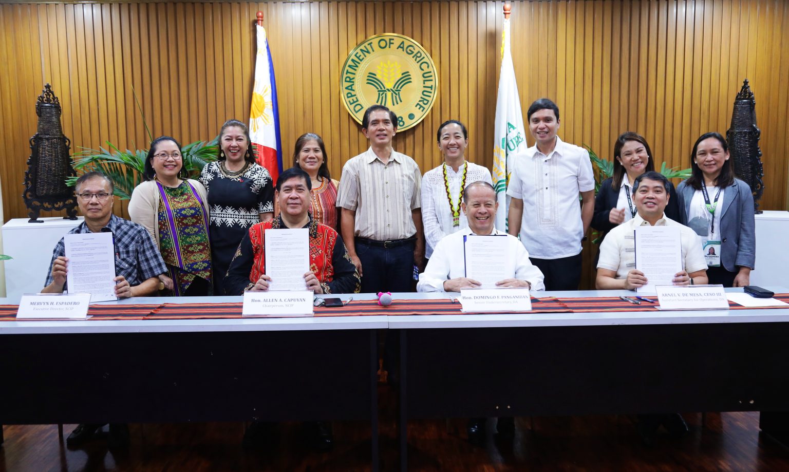 DA inks MOA with NCIP to address IP poverty, boost agri growth