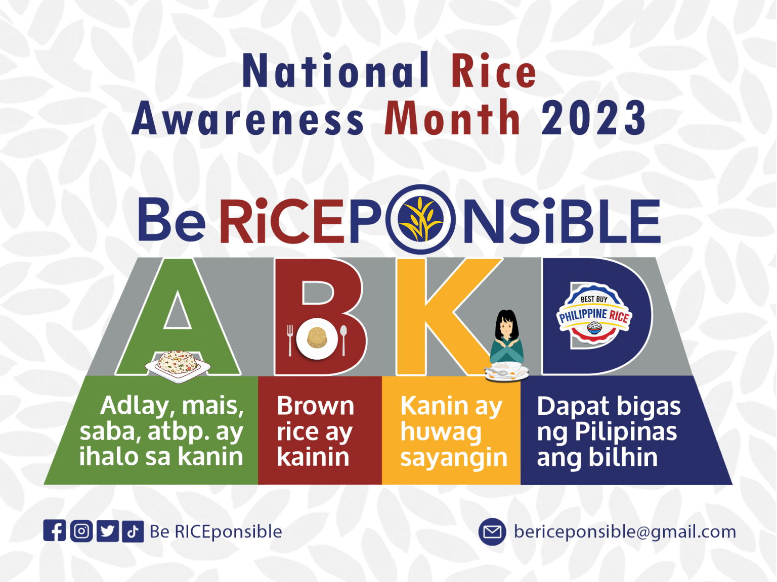 DA leads National Rice Awareness Month celebration, highlights &ldquo;Be RICEponsible&rdquo; campaign