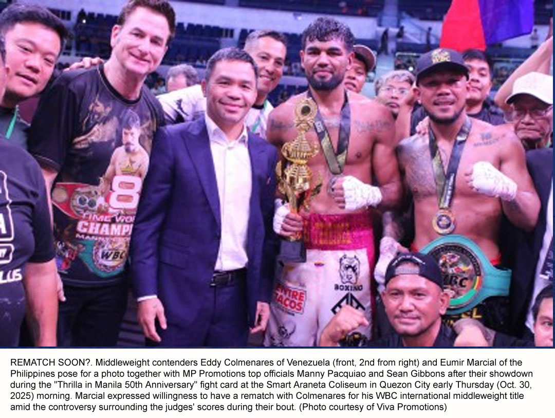 Marcial Open to Colmenares Rematch After Controversial &lsquo;Thrilla in Manila&rsquo; Showdown