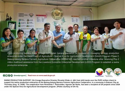 Agusan Norte Farmers&rsquo; Cooperative Expands Into Hog Raising With P2-M DA Support