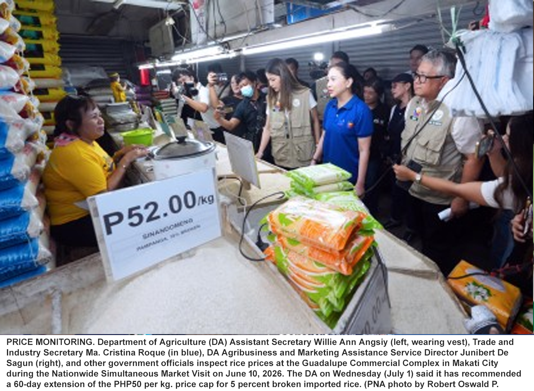DA Pushes Extension of Php 50 Rice Price Cap to Protect Consumers and Maintain Market Stability