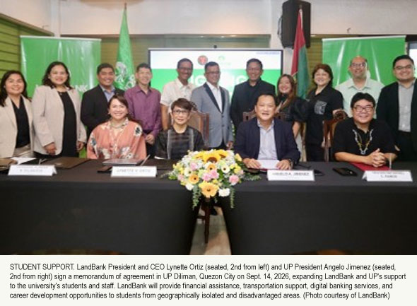 LandBank, UP broaden support for students through digital finance, scholarships
