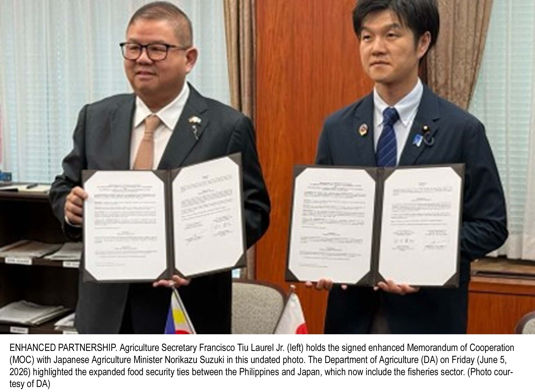 PH, Japan Expand Food Security Partnership to Include Fisheries Sector