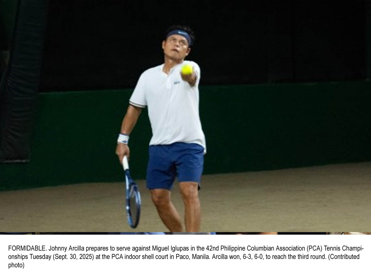 Arcilla Routs Iglupas, Advances to PCA Open 3rd Round