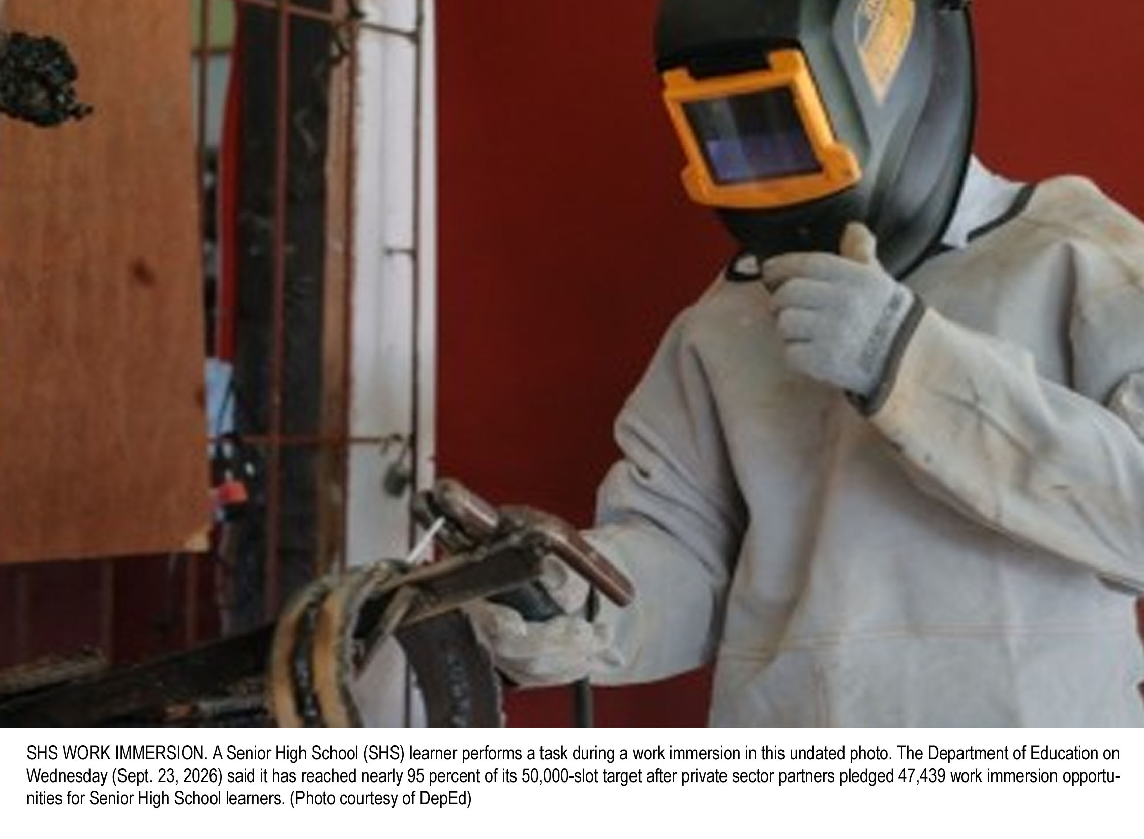 DepEd Secures Nearly 48,000 Work Immersion Slots for SHS Learners