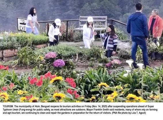 Atok Reopens Tourist Sites as Community Pushes Toward Post-Uwan Recovery