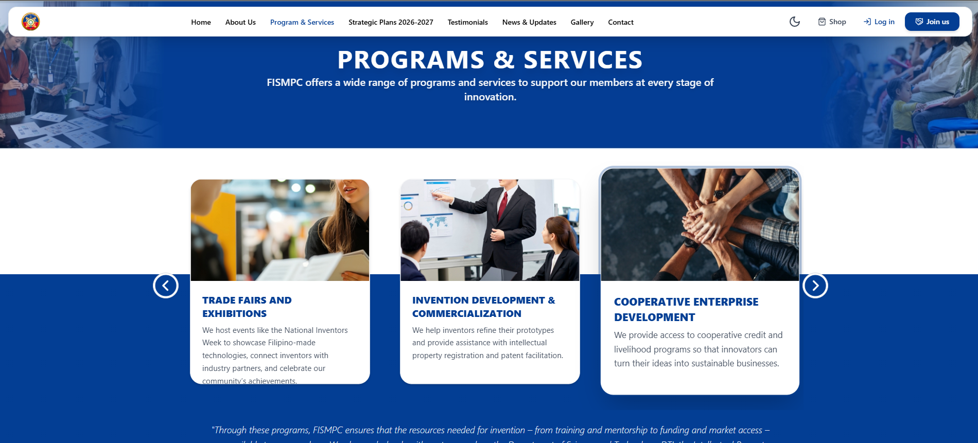 PROGRAMS & SERVICES