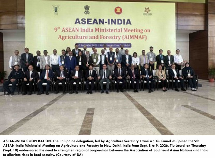 Philippines Seeks Stronger ASEAN-India Partnership to Safeguard Regional Food Security
