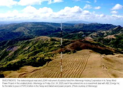 Alternergy, ABC Energy Seal ?2.4-B Partnership to Boost Wind Power Projects in Tanay and Alabat
