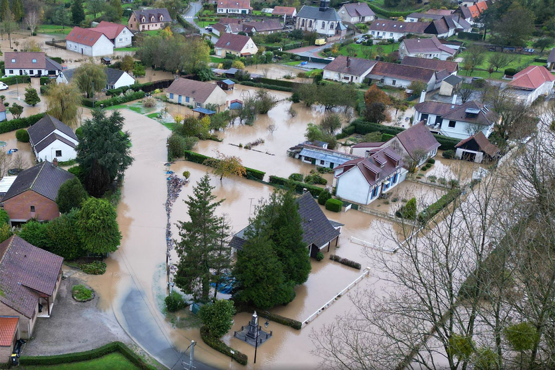 Heavy rains flood homes and crops in northern France
