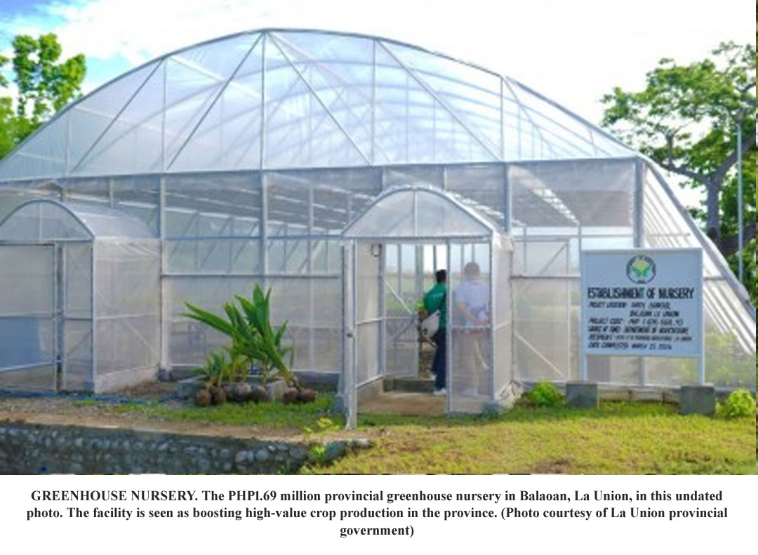 La Union Opens P1.69-M Greenhouse Nursery to Strengthen High-Value Crop Production