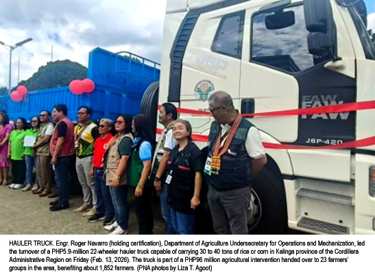 DA Turns Over PHP96.35-M Farm Aid Package to Boost Kalinga Agriculture